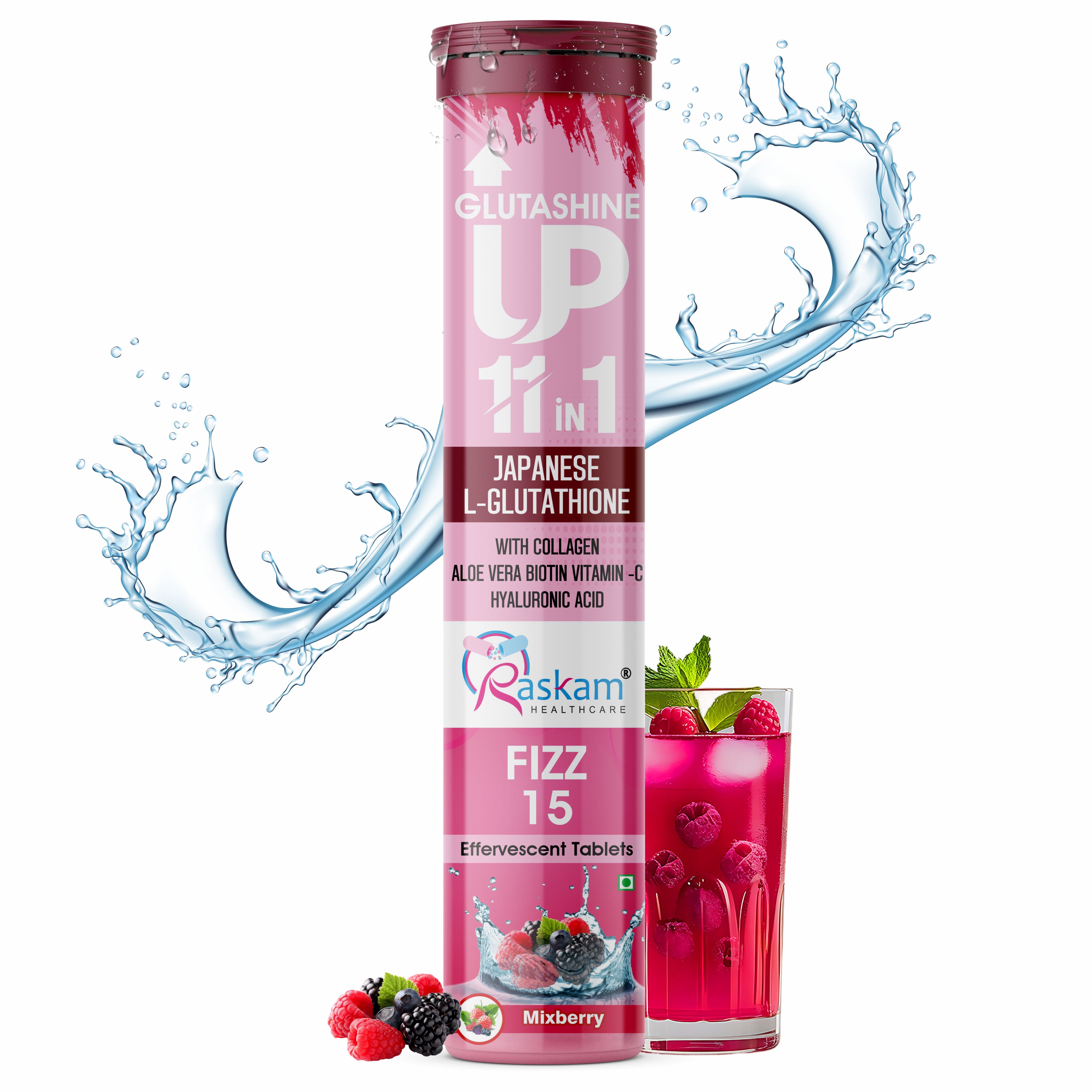 Raskam Glutashine Up 11 In 1 |Japanese L-Glutathione With Collagen | A Raskam Healthcare Raskam Glutashine Up 11 In 1 |Japanese L-Glutathione With Collagen | A Raskam Healthcare