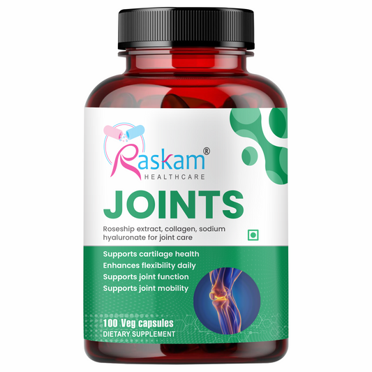 Raskam Joints - 100 Capsules - Cartilage Joint and Bone Health
