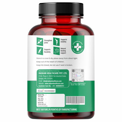 Raskam Joints - 100 Capsules - Cartilage Joint and Bone Health