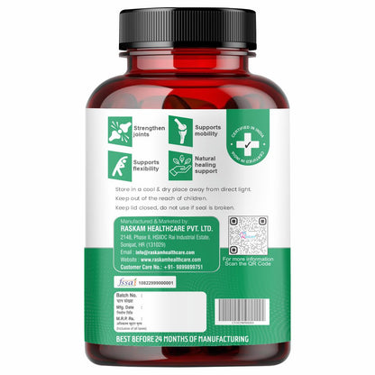 Raskam Joints - 100 Capsules - Cartilage Joint and Bone Health