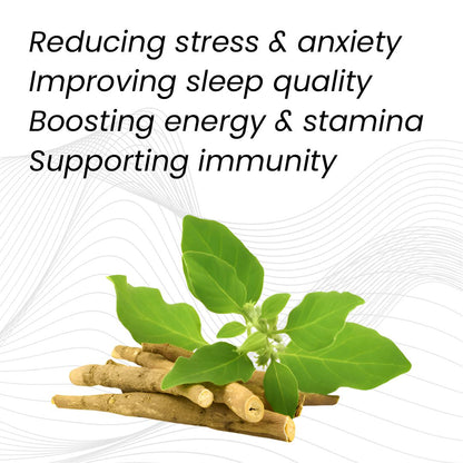 Raskam Ashwagandha - 60 Veg Capsules Boost Energy, Strength, Stamina | Helps Anxiety & Stress Relief For Men & Women