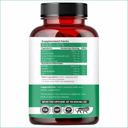 Raskam Joints - 100 Capsules - Cartilage Joint and Bone Health
