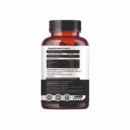 Raskam Activated Charcoal 600mg – natural detox & digestive cleanser | supports bloating relief & gas | 120 vegan tablets