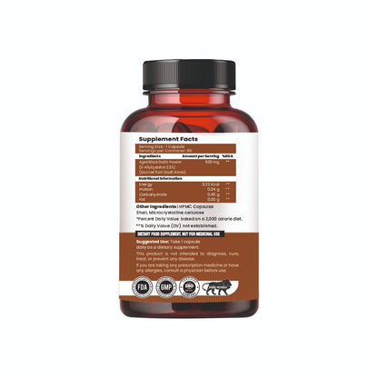 Raskam Natural Black Garlic Capsules Superfood Immunity Booster - Heart & Weight Management - Detox Antioxidant Supplement (60 Veg Capsules)