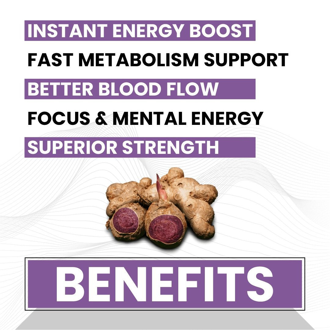Raskam Black Ginger- 60 Capsules for Men & Women | Energy Boost, Anti-Inflammatory Properties