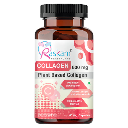 Raskam Plant Blased Collagen-60 capsules Supports Natural Collagen Formation & Skin Regeneration