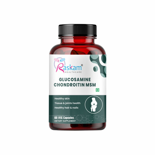 Raskam Glucosamine Chondroitin , MSM for Cartilage; Joint and Bone, 60 Capsules