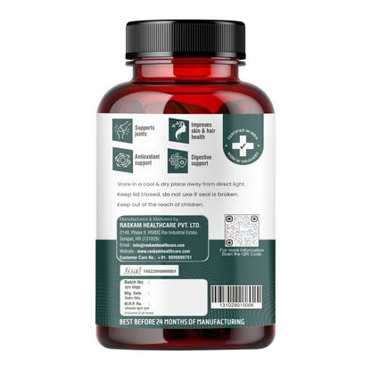 Raskam Glucosamine Chondroitin , MSM for Cartilage; Joint and Bone, 60 Capsules