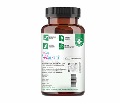 Raskam Joints - 100 Capsules - Cartilage Joint and Bone Health