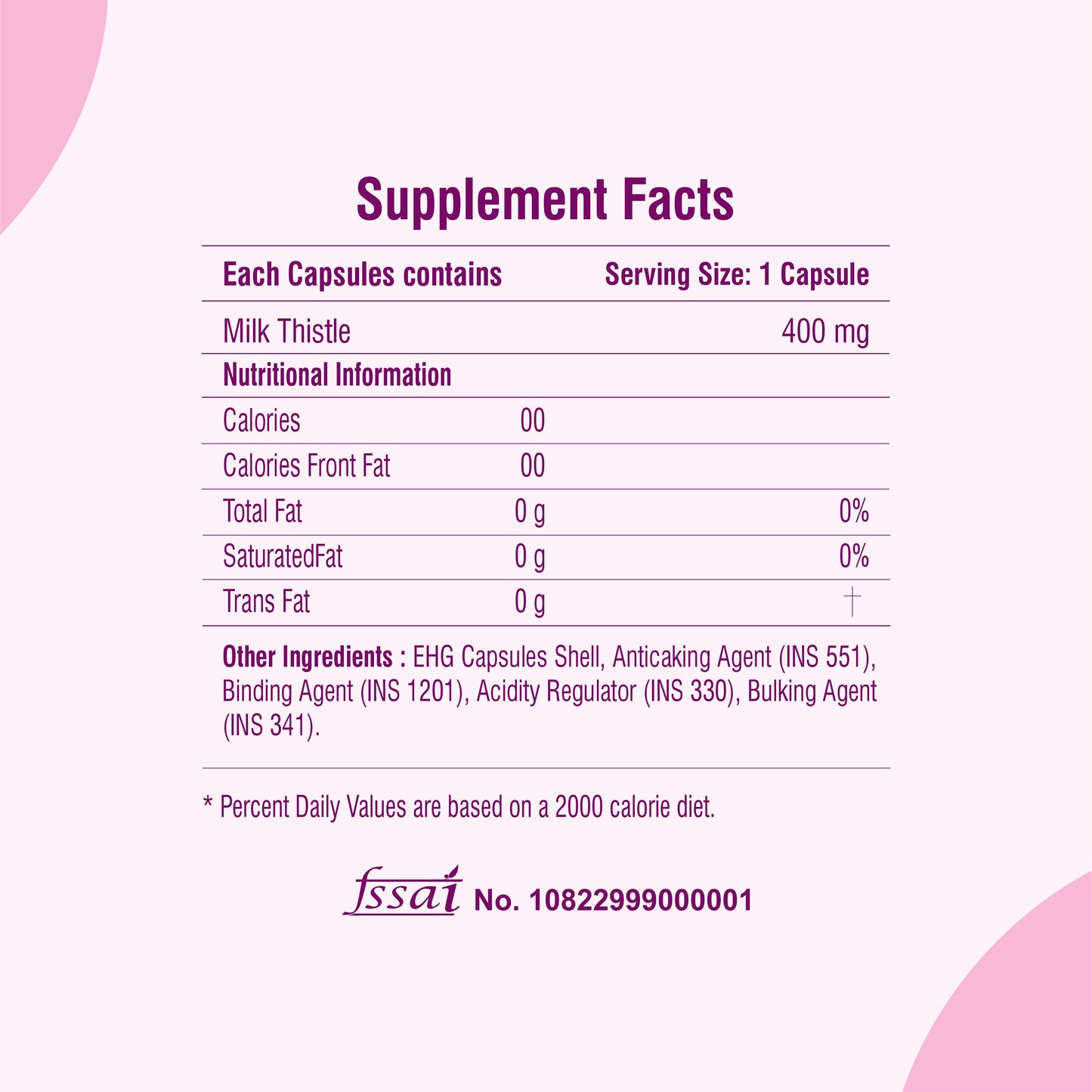 Raskam Milk Thistle-100 Veg capsules Milk Thistle Extract for Complete Liver Support, Alcohol Detox & Protection Against Fatty Liver