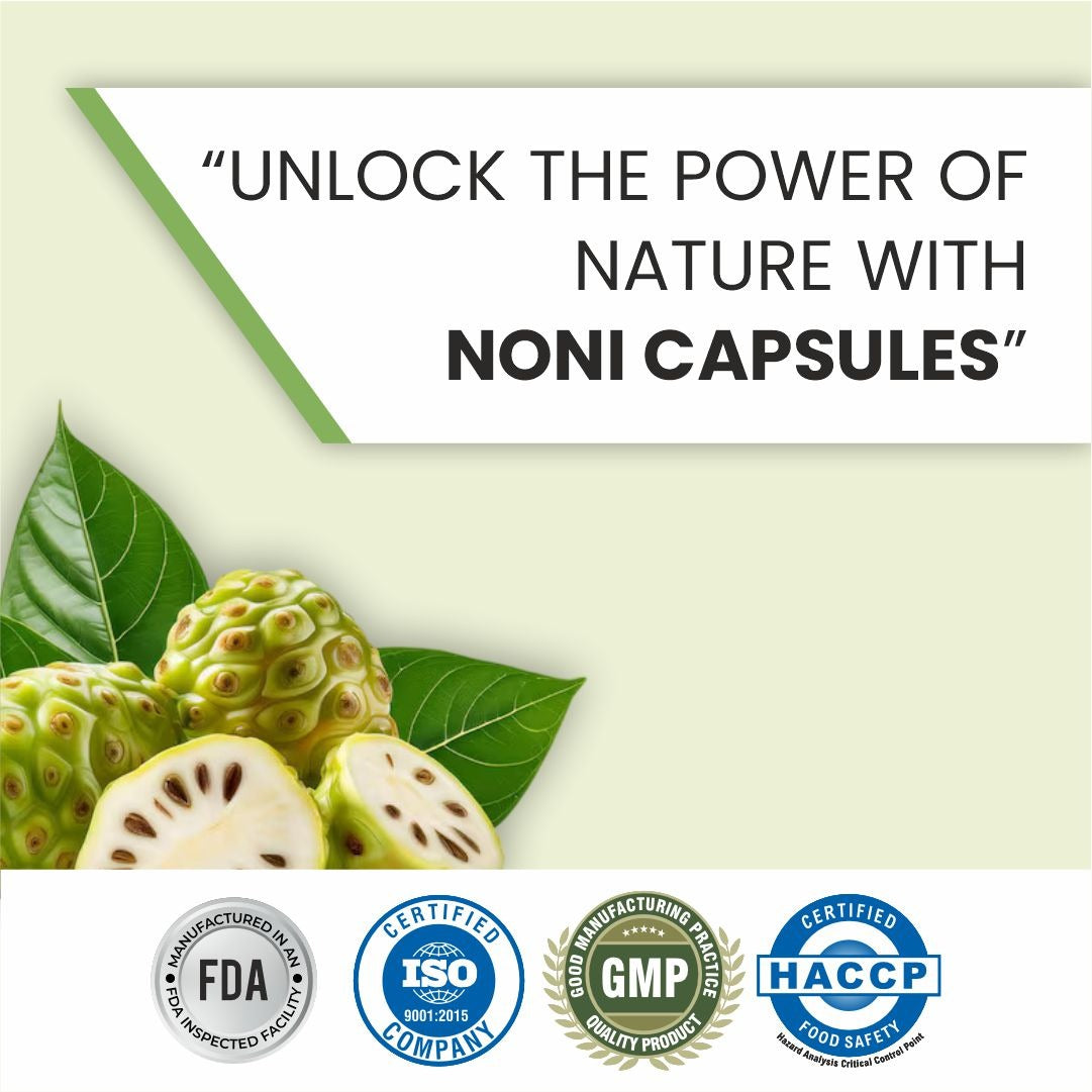 Raskam Noni Extract 700mg-100 Veg Capsules-Good For Body Detoxifier, Immunity Booster, Joint Pain Relief , Restful Sleep