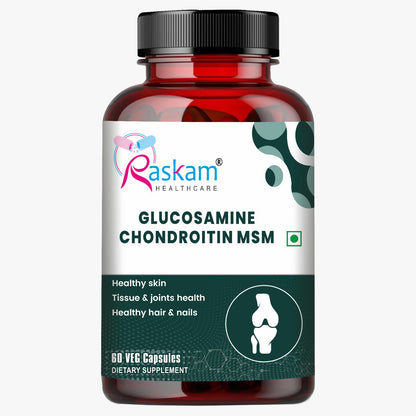 Raskam Glucosamine Chondroitin , MSM for Cartilage; Joint and Bone, 60 Capsules
