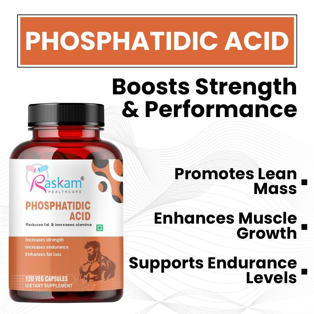 Raskam Phosphatidic Acid Capsules Enriched Phospholipid Complex for brain & cognitive health, 120 Veg Caps