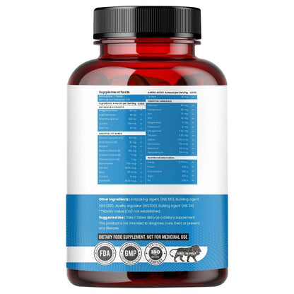 Raskam Multi Men - 100 Tablets-No.1 Multivitamin for Men with Panax Ginseng, Gingko Biloba & 29 vital Nutrients for Overall Health, Vitality , Strong Bones & Immunity