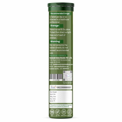 Raskam ACV Moringa 5 in 1 formula Effervescent Tablets Helps To Turn Fat Into Energy | With Carnitine, Pomegranate & Cinnamon | Supports Fat Burn | Weight Loss Drink for Women, Men | No Added Sugar | Orange Flavor | 15 Fizz Tablets (1100mg)