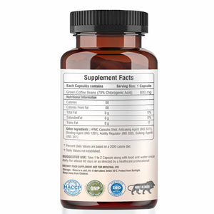 Raskam Green Coffee Bean 800 mg -60 Capsules