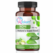 Load image into Gallery viewer, Raskam Noni Extract 700mg-100 Veg Capsules
