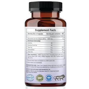 Raskam Boswellia Serrata Extract- 100 Veg Capsules